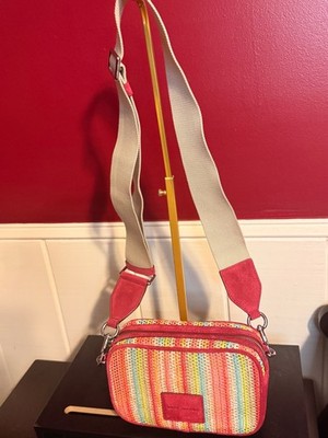 Marc Jacobs Flash Straw camera bag in rhubarb multi