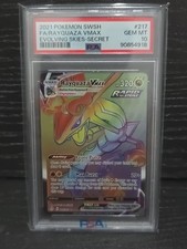 2021 Pokemon SWSH Evolving Skies Rayquaza VMAX 217/203 FA Secret Rare PSA 10