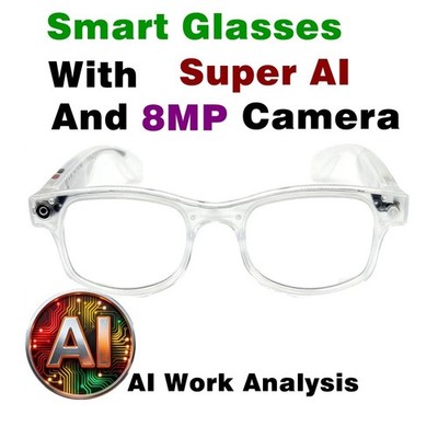 AI Smart Glasses Camera Bluetooth Call Voice Assis Music Translate Men&Women