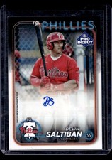 2024 Topps Pro Debut Devin Saltiban Auto #PD-179 Philadelphia Phillies