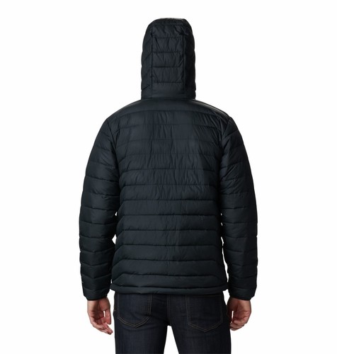 Columbia Men's Powder Lite Hooded Jacket, Dark Blue, L - Picture 2 of 4