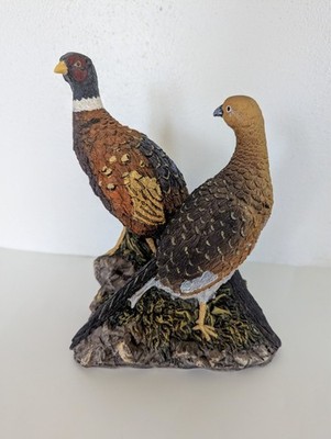 Young's Pair of Pheasants Male and Female 11'' Resin Figurine