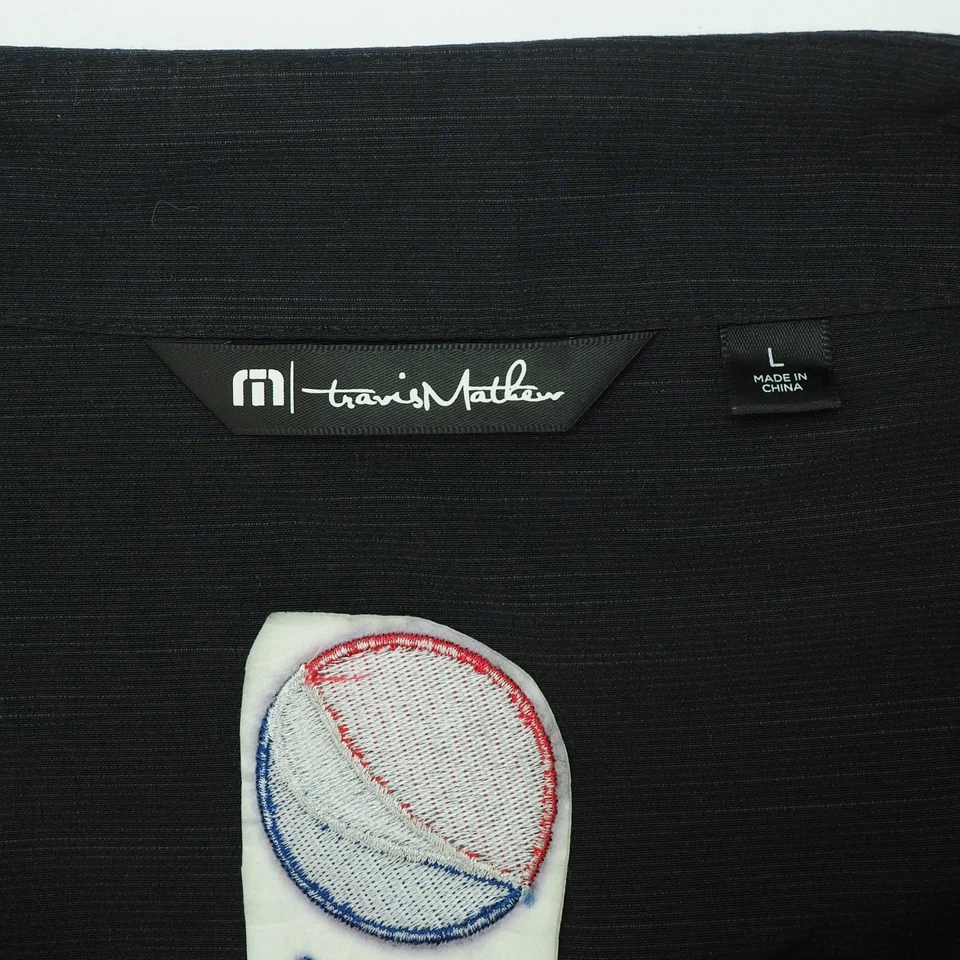 New Travis Mathew Full-Zip Jacket Vest Mens Large Heather Black Golf Pepsi Soda - Image 4 of 4