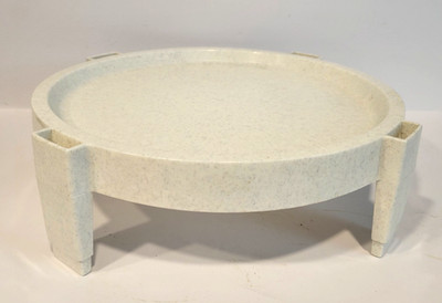 Vintage Tupperware Divide-A-Rack Pie Stacker White Marble Pie Carrier # 1866-2