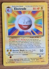 Electrode 21/102 Base Set Unlimited Pokemon Card Rare 