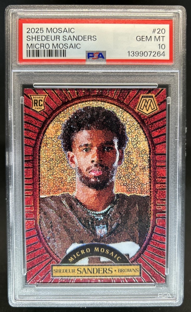 2025 Panini Mosaic Shedeur Sanders Micro Mosaic SP Rookie RC #20