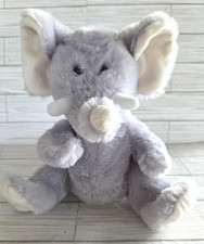 Kellytoy Plush Hand Puppet Elephant 2011 Pretend Play 10 Gray