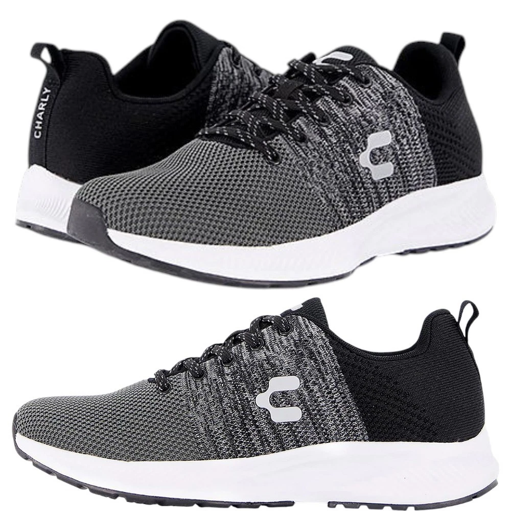 Charly Trote Mens 8.5 12 Running Shoes Lace Up Mesh Comfort Sneakers EVA