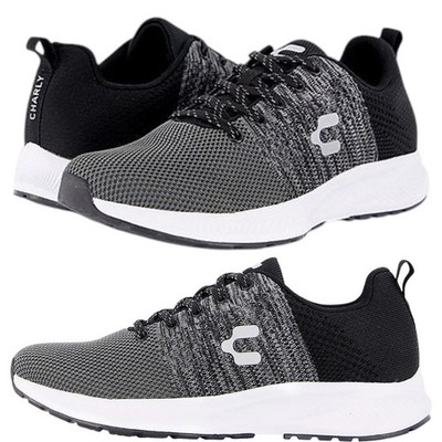 Charly Trote Mens 8.5 12 Running Shoes Lace Up Mesh Comfort Sneakers EVA