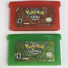 Pokemon LeafGreen & FireRed Version AUTHENTIC Nintendo Game Boy Advance GBA