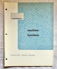 1955 IBM Electronics Machine Functions  Book Vintage Original 1950