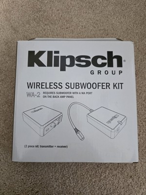 Klipsch WA-2 Wireless Subwoofer Kit for wireless Powerful Bass. All 4 Never Used