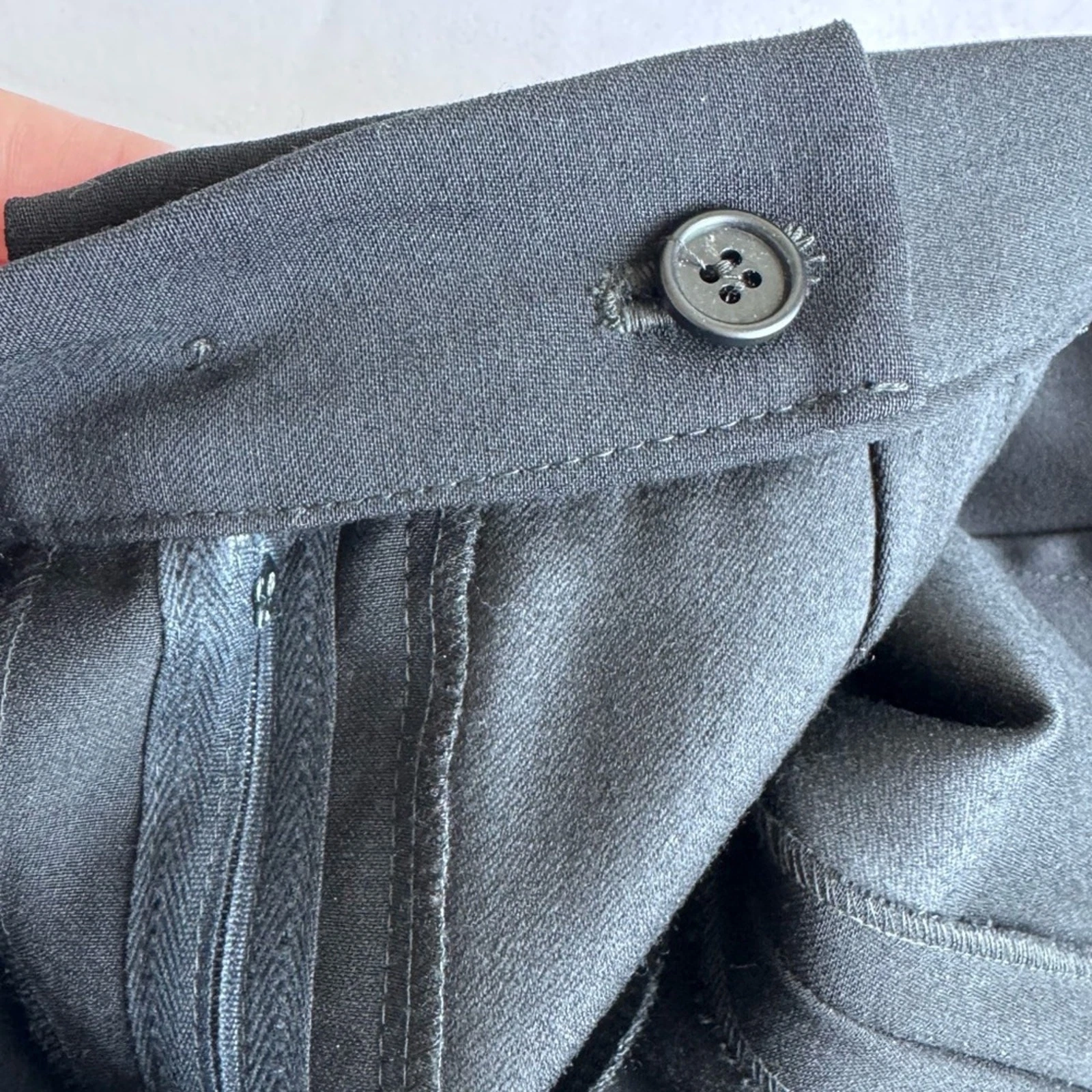 Pantalone donna Valentino Miss V chiusura zip pieghe davanti gamba dritta taglia 14