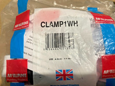 McAlpine CLAMP1WH Combi Boiler Condensate Pipe Clamp 1.1/2" x 1.1/4"x 22mm WHITE