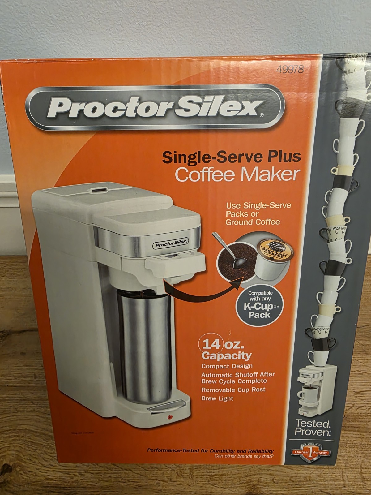 Single-serve Or Ground Coffee 14 Oz. White 49978