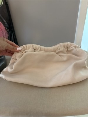Mansur Gavriel Leather Cloud Bag Leather Clutch Ivory Cream