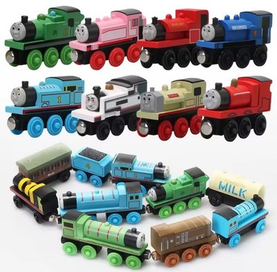 Thomas die Lokomotive Holz Eisenbahn Lok Waggon magnetisch Thomas & Freunde