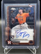 2025 Topps Chrome Bryan King RC On Card Auto #RA-BK