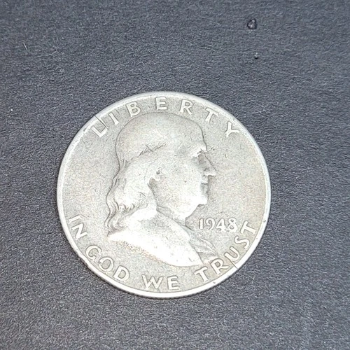 1948-D Franklin Silver Half Dollar