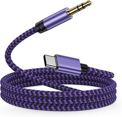 iPhone 16/17 USB-C to 3.5mm Aux Cord 3FT Car Audio Jack Cable