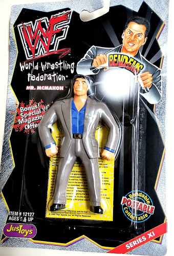 1999 WWF BEND-EMS Poseable Collectible of Vince Mc...
