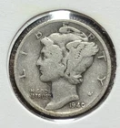 5 Mercury Dimes, (40S,37,35,28,27), 90% Silver, Free Shipping.