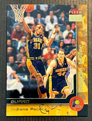 2000-01 Fleer Premium Reggie Miller #62 Indiana Pacers