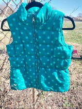 Circo Girls Puffer Vest Aqua Large