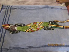 hand crafted and hand painted deco lizard 38 inches long