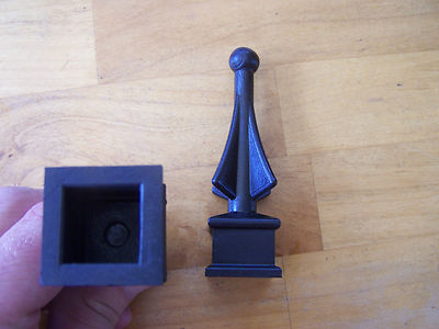 Lot of 50 Black Plastic 3//4 inch picket fence finials