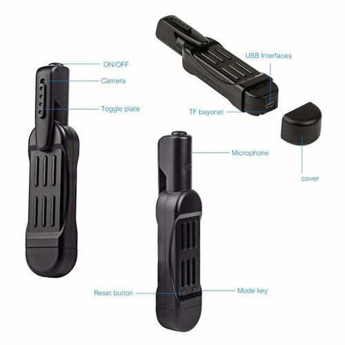 Pocket Clip WiFi Camera AV Video Recorder IP Cam 1080P HD DVR Loop Recorder USA - Picture 7 of 8