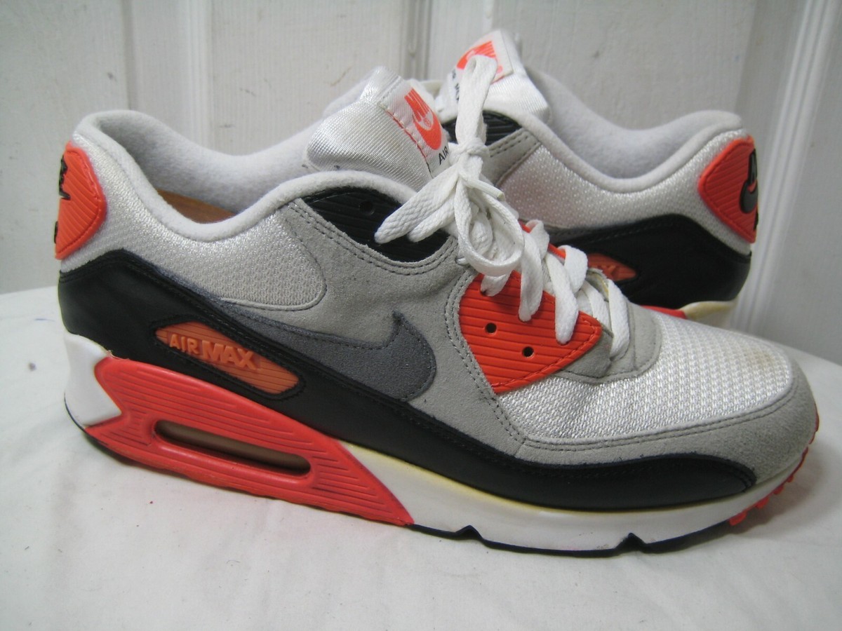 NIKE AIR MAX 90 OG 725233-106 INFRARED WHITE COOL GREY BLACK ATMOS