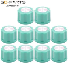 16x12mm Green Fluted Mirror Cap Pointer Knob For Guitar Effect Pedal Overdrive