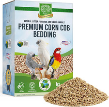 100 Natural Corn Cob Bedding for Pets Small Animal  Bird Cage Litter Safe for