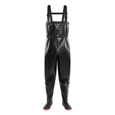 waders Black PVC booted size 6 and 8