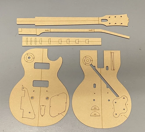 Guitar Building Templates 58, 59 Les Paul Standard Guitar Luthier Template w/P90