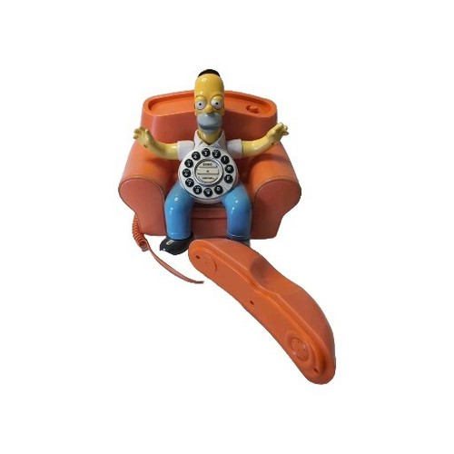 The Simpsons “At Home” Homer Simpson Animated Phone Vintage Rare 2004 Untested - Picture 4 of 7