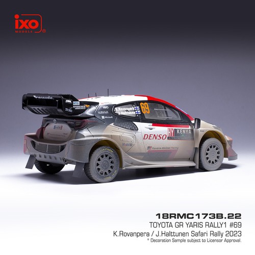 1:18 IXO 18RMC173B Kalle Rovanpera Toyota GR Yaris Rally1 #69 Safari Rally 2023 - Picture 2 of 2
