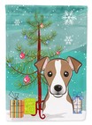 Jack Russell Terrier Christmas Tree Flag Garden Size Bb1632Gf