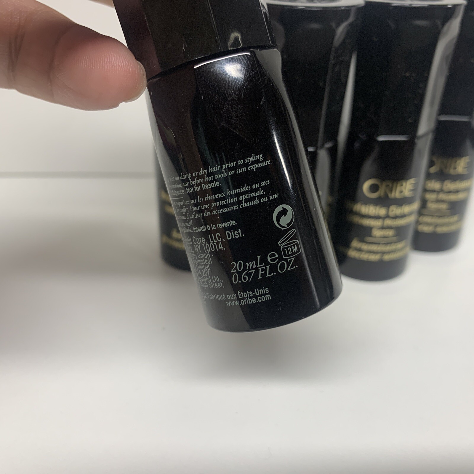 5 Oribe Invisible Defense Universal Protection Hair Spray Travel .67oz / 20ml EA