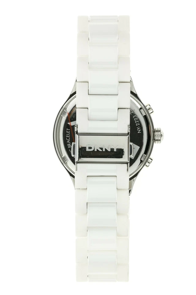Reloj DKNY Mujer Cámaras Multifunción Esfera Blanca Cerámica Blanca 38mm 133566 Foto 2 de 3