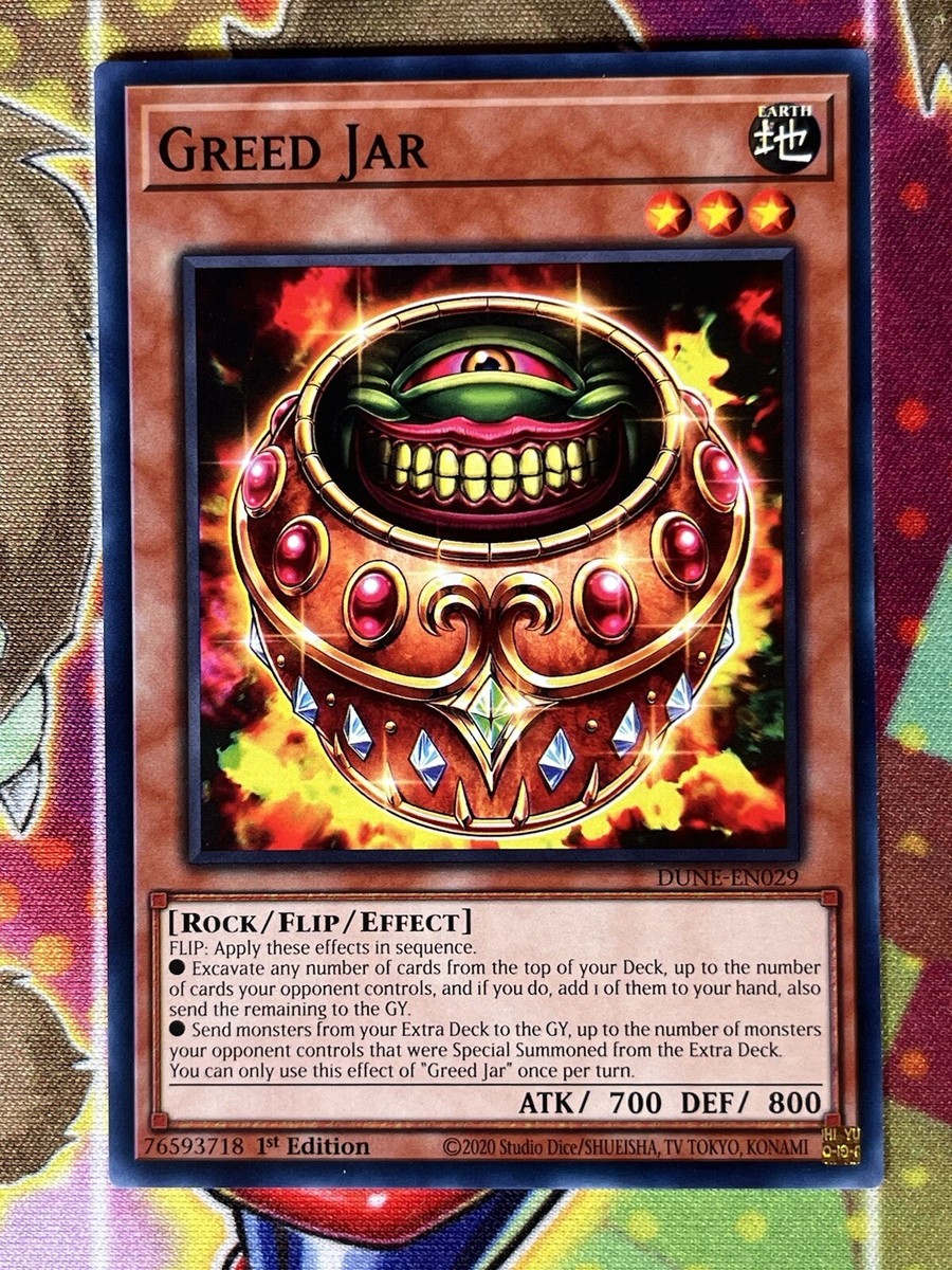 greed deck yugioh 1x Greed Jar - 1st Edition NM Eng YuGiOh - Duelist Nexus