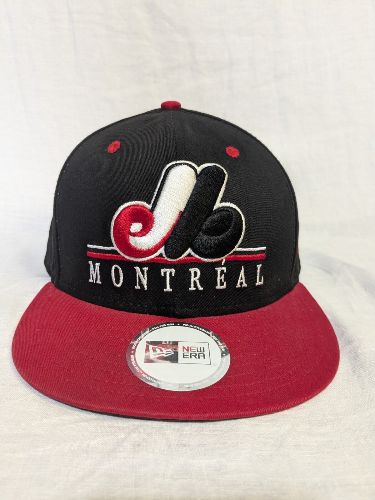Montreal Expos Cooperstown Black Red Snapback Hat by New Era  