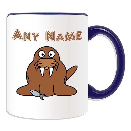 Regalo Personalizado Taza Morsa Caja de Dinero Taza Nombre Personalizado Té Café Tontería Mar - Imagen 8 de 20
