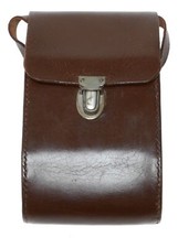 Folding universal vintage film camera antique leather case in used condition