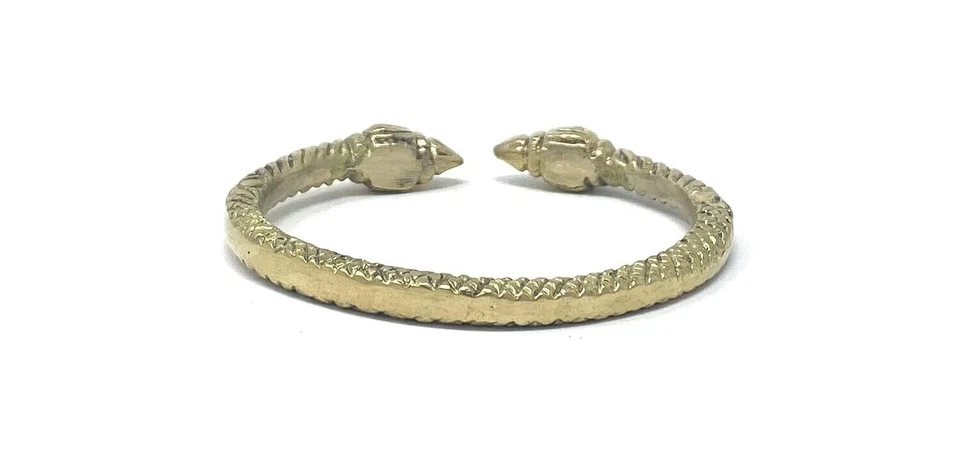 Diseño Hanuman Ji Gada 100 % latón puro grueso ajustable tamaño libre Kada Foto 2 de 4