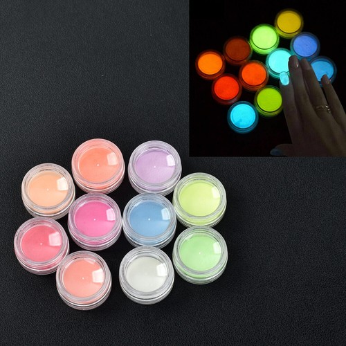 10PCS Luminous Powder Resin Pigment Dye Resin Epoxy DIY Making Jewelry Powder US - Picture 9 of 10