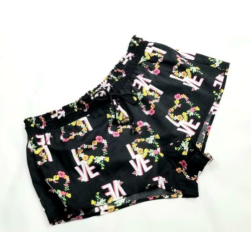 Victoria's Secret PYJAMA SHORTS UNTERTEIL LOUNGE SCHWARZ LOVE PRINT Größe S 29,95 $ - Bild 5 von 12