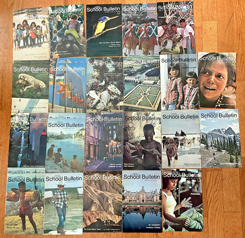 National Geographic School Bulletin 1970 1971 Lot 27 Vol 49 Yugoslavia Ethiopia