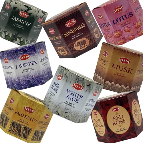 320-Count Variety Backflow Incense Cone Gift Set - Aromatic Smoke Fountain - Picture 7 of 9